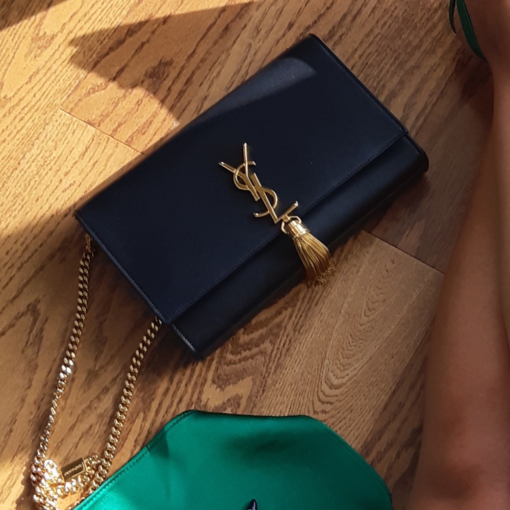 Saint Laurent Medium Kate with tassel calfskin